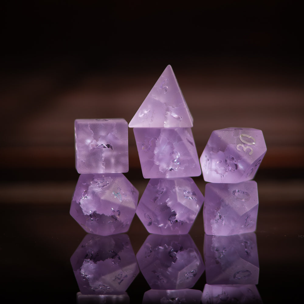 Translucent Frosted Glass Dice