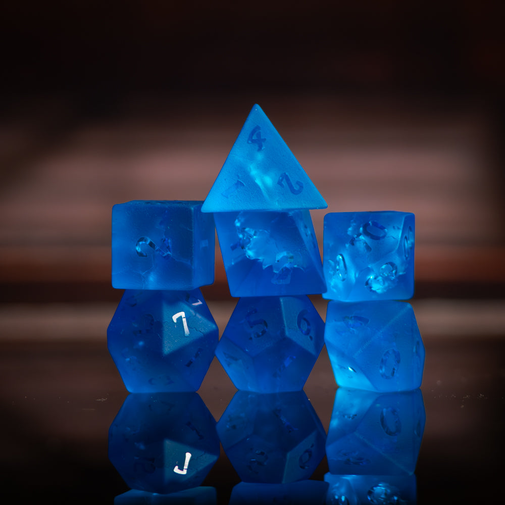 Translucent Frosted Glass Dice