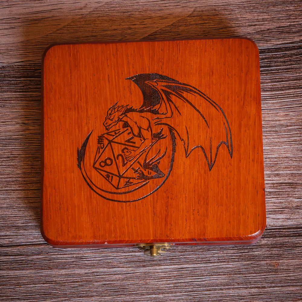 QUICK SHIP - Fafnir's Dice Vault | Mahogany