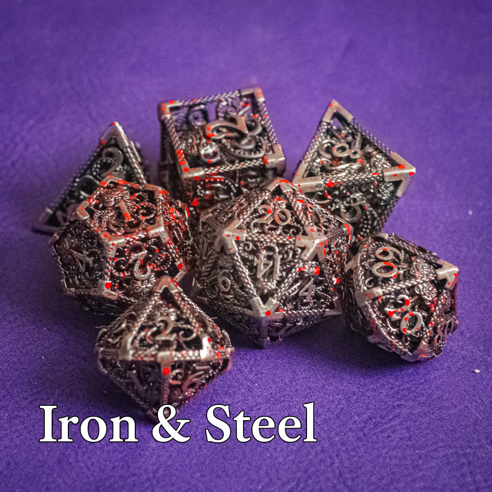 Blood and Steel Kraken Hollow Metal Dice