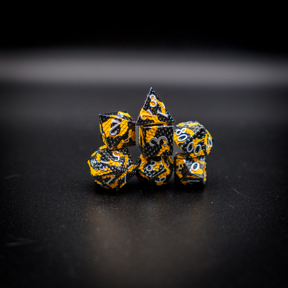 Black & Gold Metal Dragon Scales