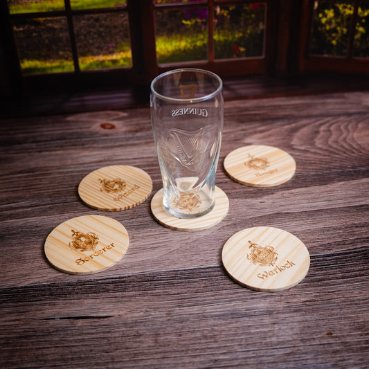 Bamboo Coasters 5-Pack