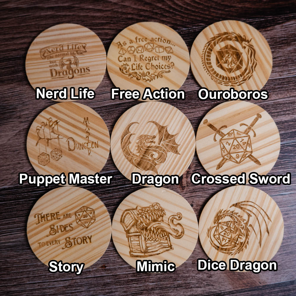 Bamboo Coasters 5-Pack