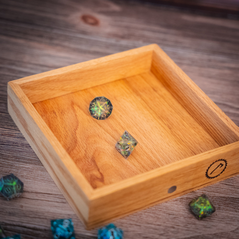 Red Oak Rolling Tray