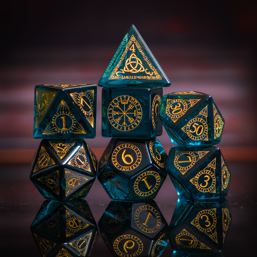 Pagan Glass Dice Set