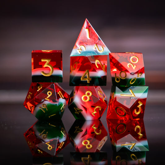 Watermelon Dice Set (Handmade)