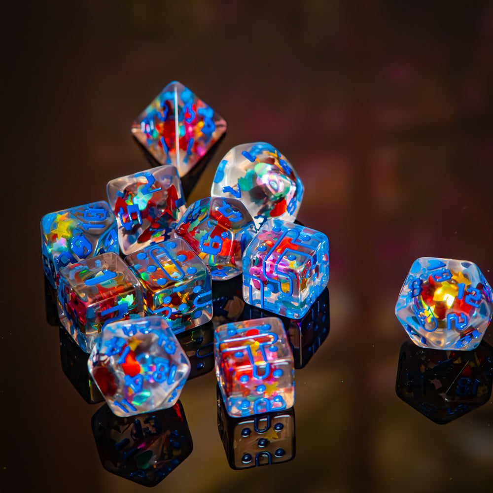 Retro Arcade Dice Set