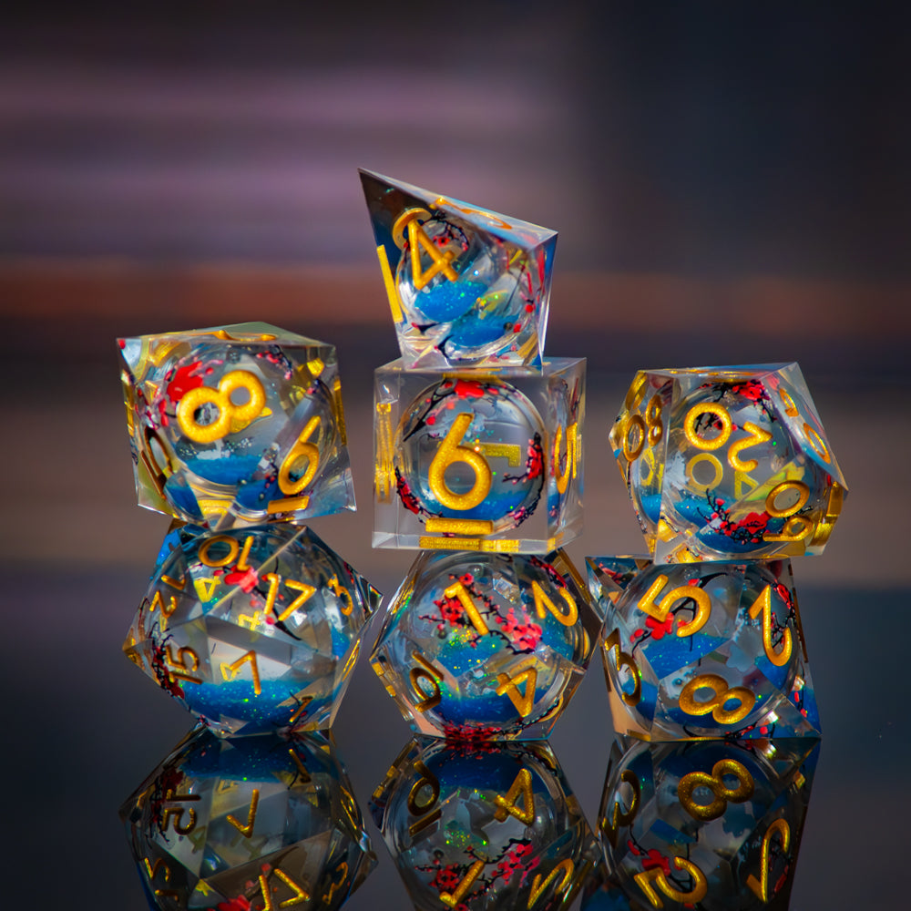 Druid's Pond Liquid Core Dice Set