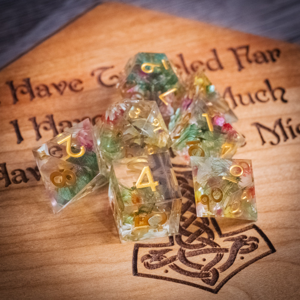 Druid's Garden Dice Set (Handmade)