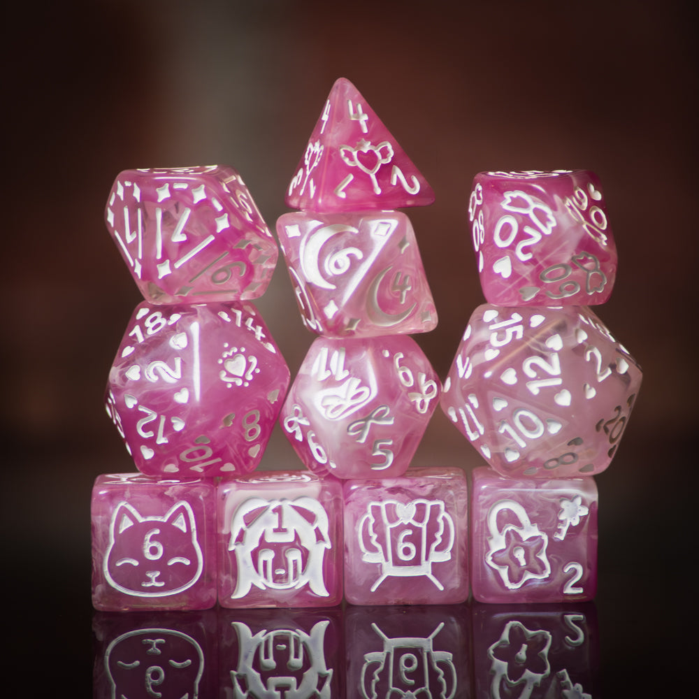 Magical Girls - 11 Dice Set (Anime Themed)