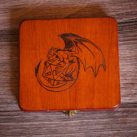 QUICK SHIP - Fafnir's Dice Vault | Mahogany