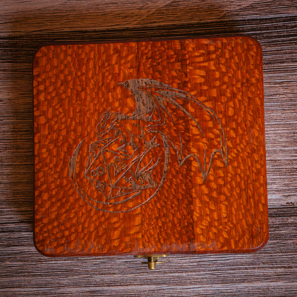 QUICK SHIP - Fafnir's Dice Vault | Leopardwood