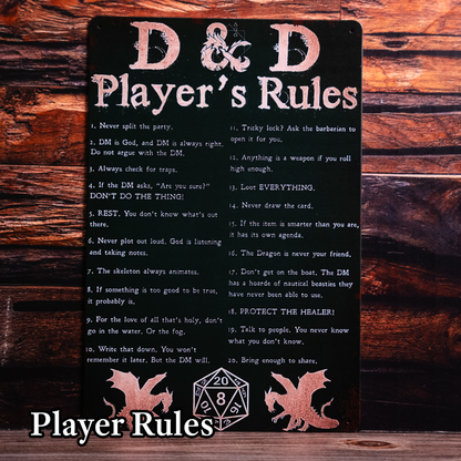 TTRPG Metal Sign Collection