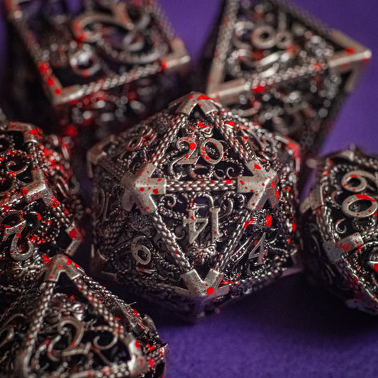 Blood and Steel Kraken Hollow Metal Dice
