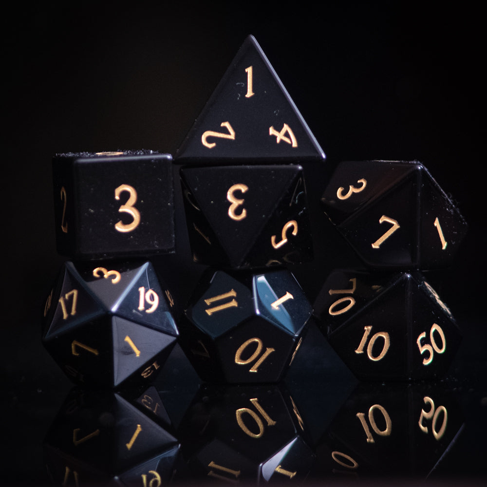 Onyx Dice Set