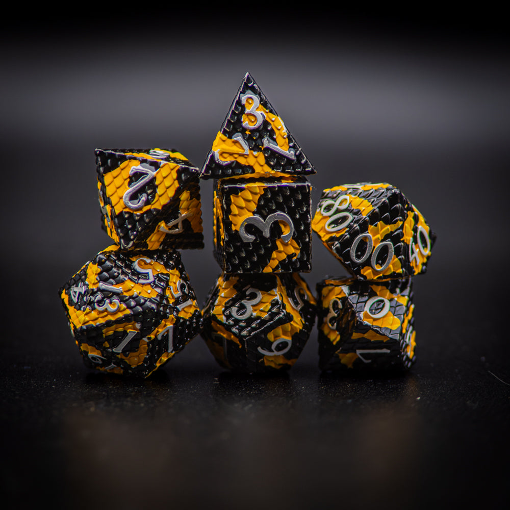 Black & Gold Metal Dragon Scales