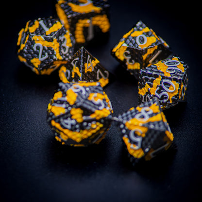Black & Gold Metal Dragon Scales