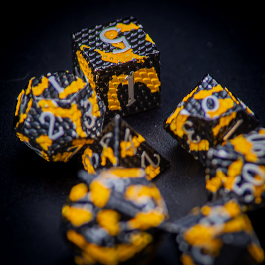 Black & Gold Metal Dragon Scales