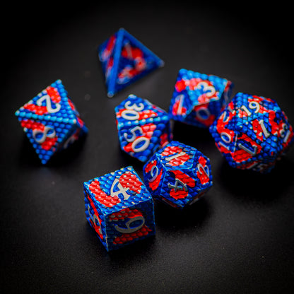 Blue & Red Metal Dragon Scales