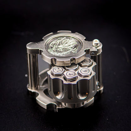 Silver Revolver Dice Set