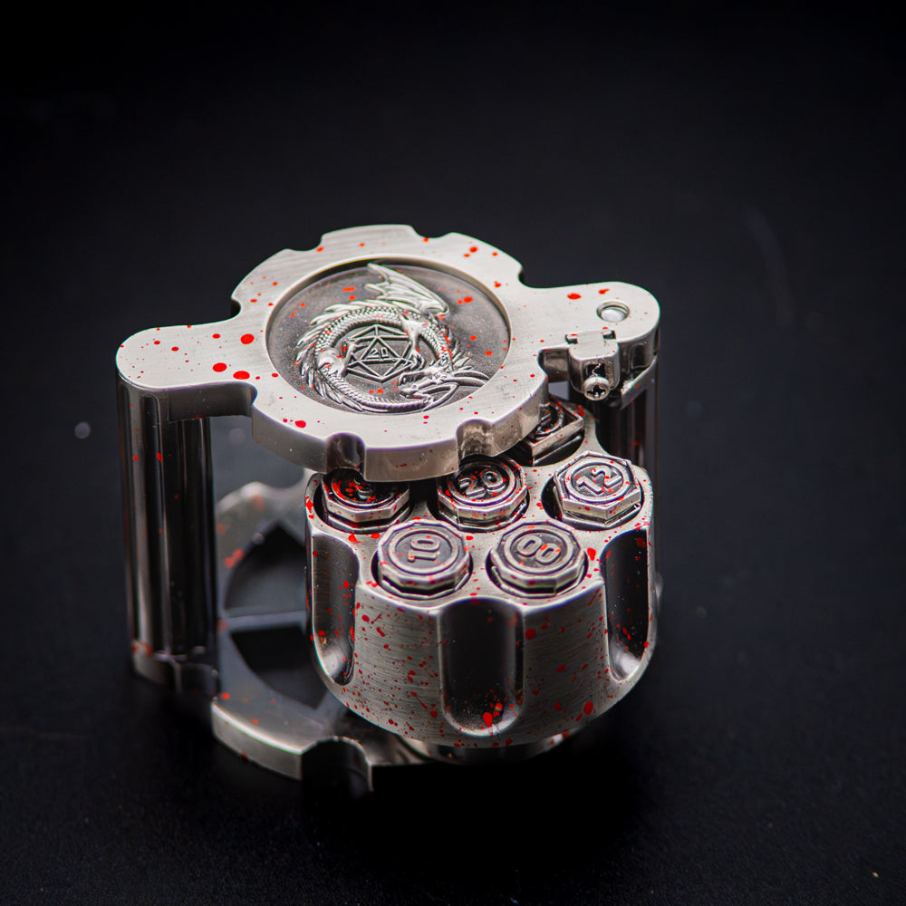 Bloody Silver Revolver Dice Set