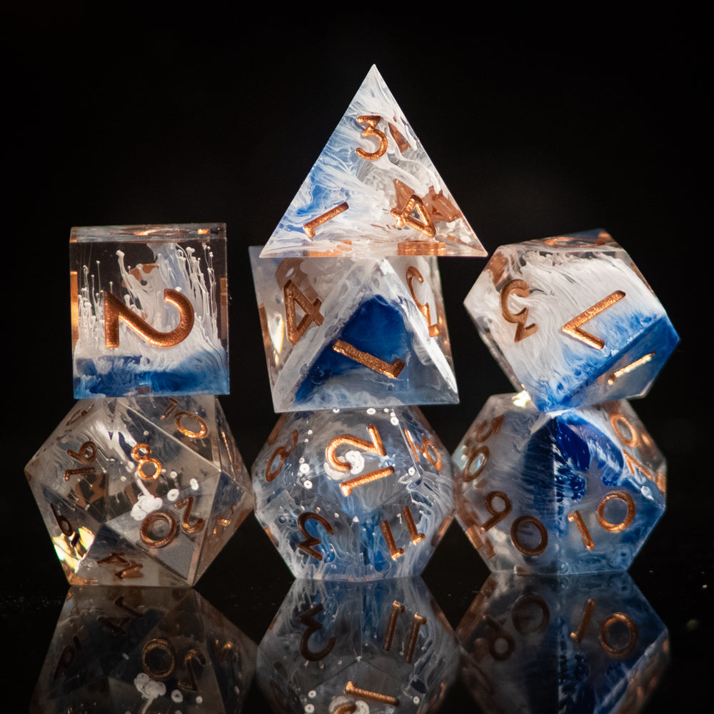 Ocean Waves Dice Set