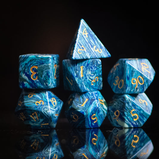 Turquoise Dice Set